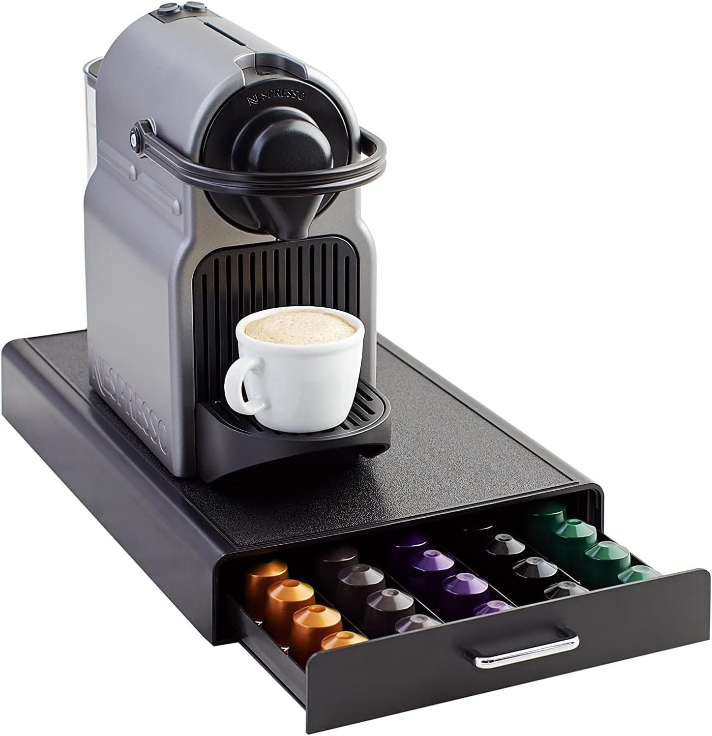 Tiroir de rangement pour capsules Nespresso, capacité de 50 capsules - 23 x 38 x 5 cm