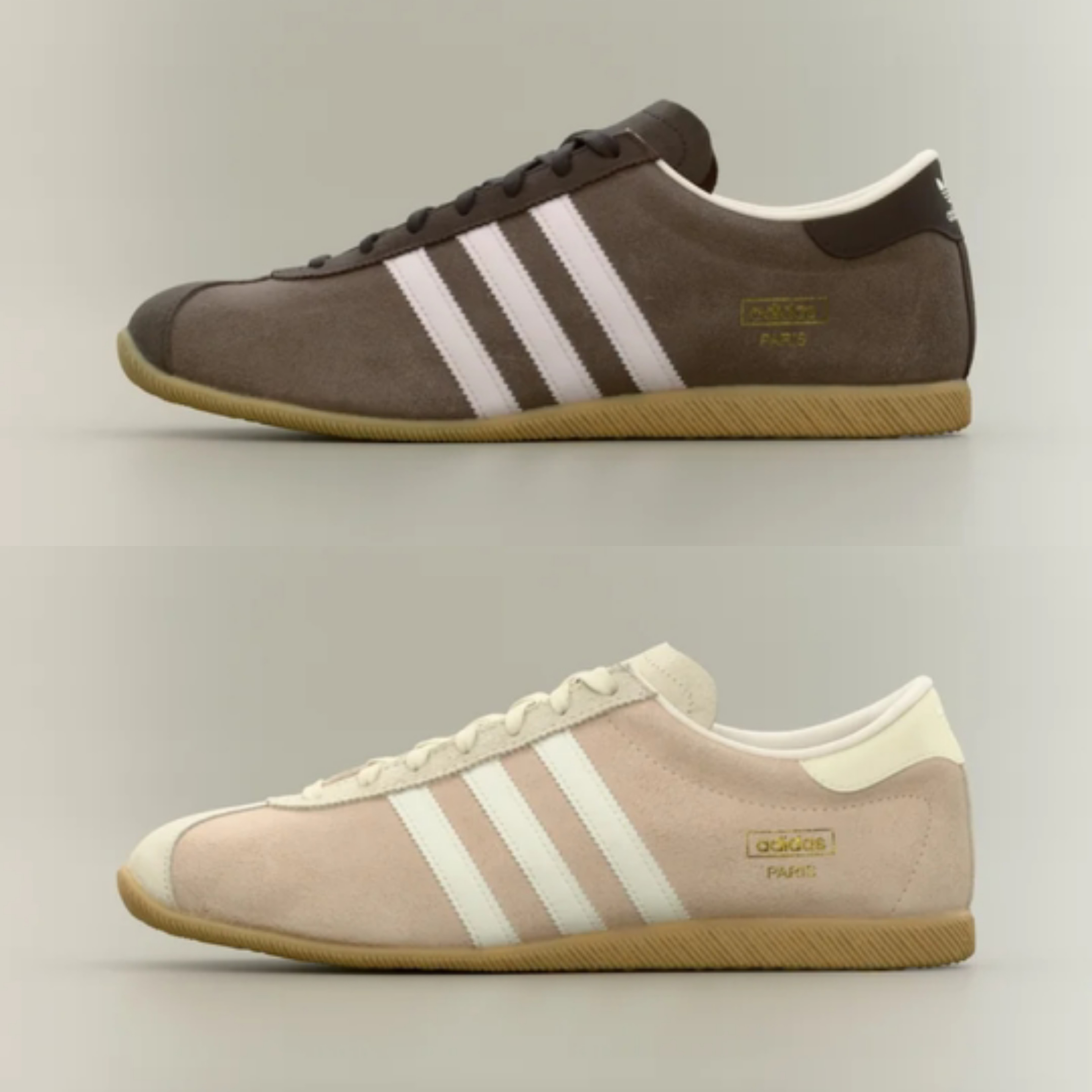 Chaussures Adidas Originals Paris - Marron ou rose, tailles du 36 au 46