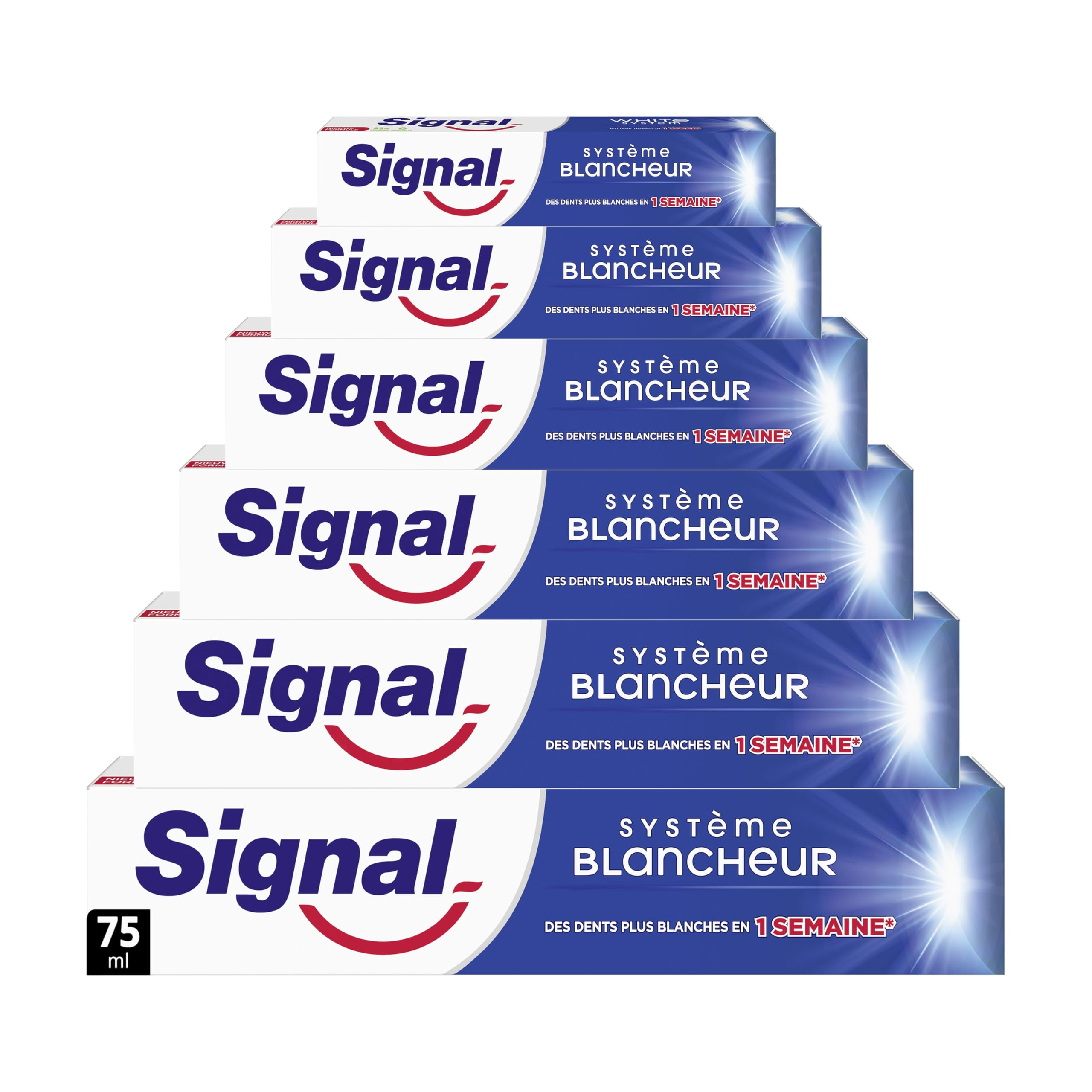 Lot de 6 Dentifrice signal - 75 ml