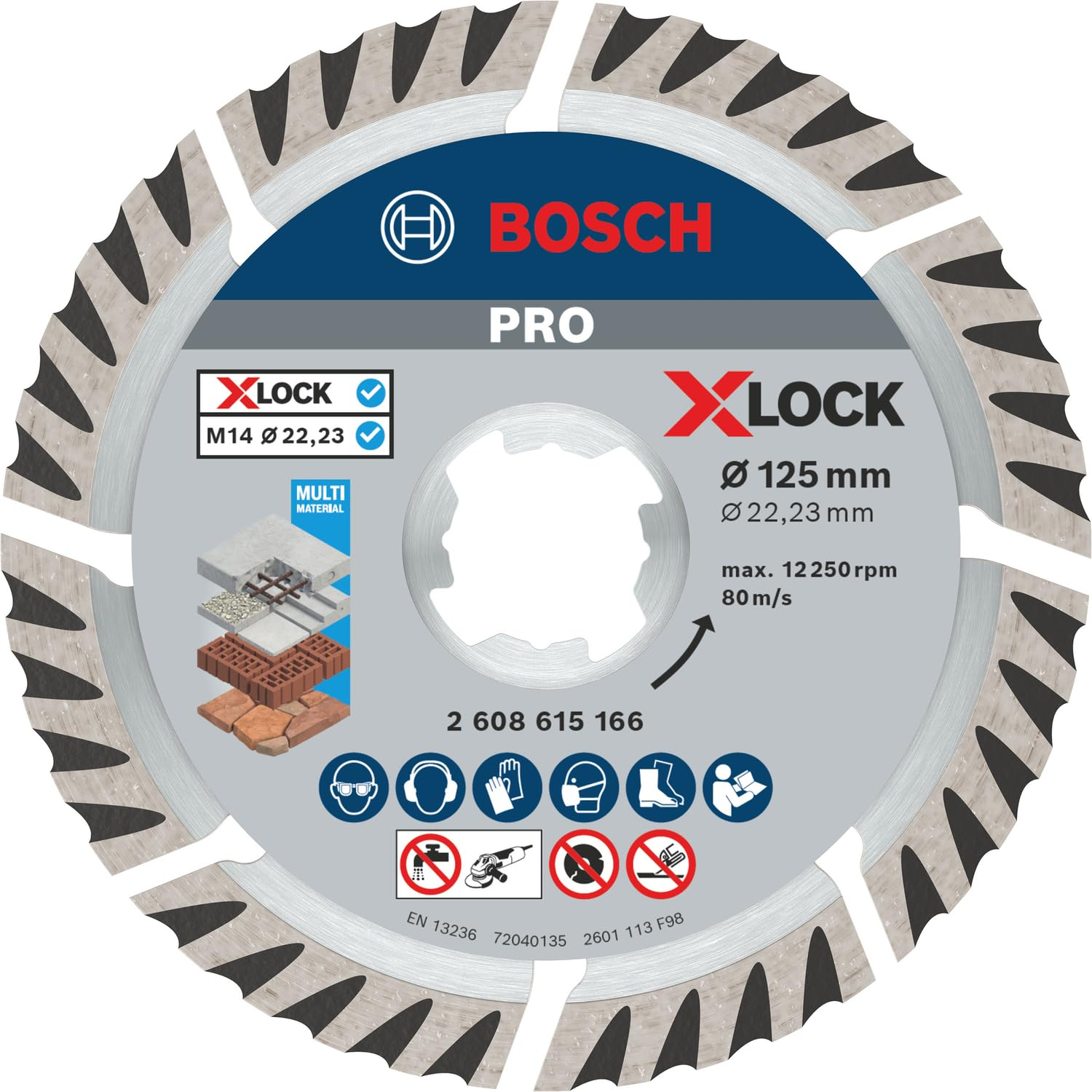 Disque à tronçonner diamanté Bosch PRO Multi Material (via prévoyez et économisez)