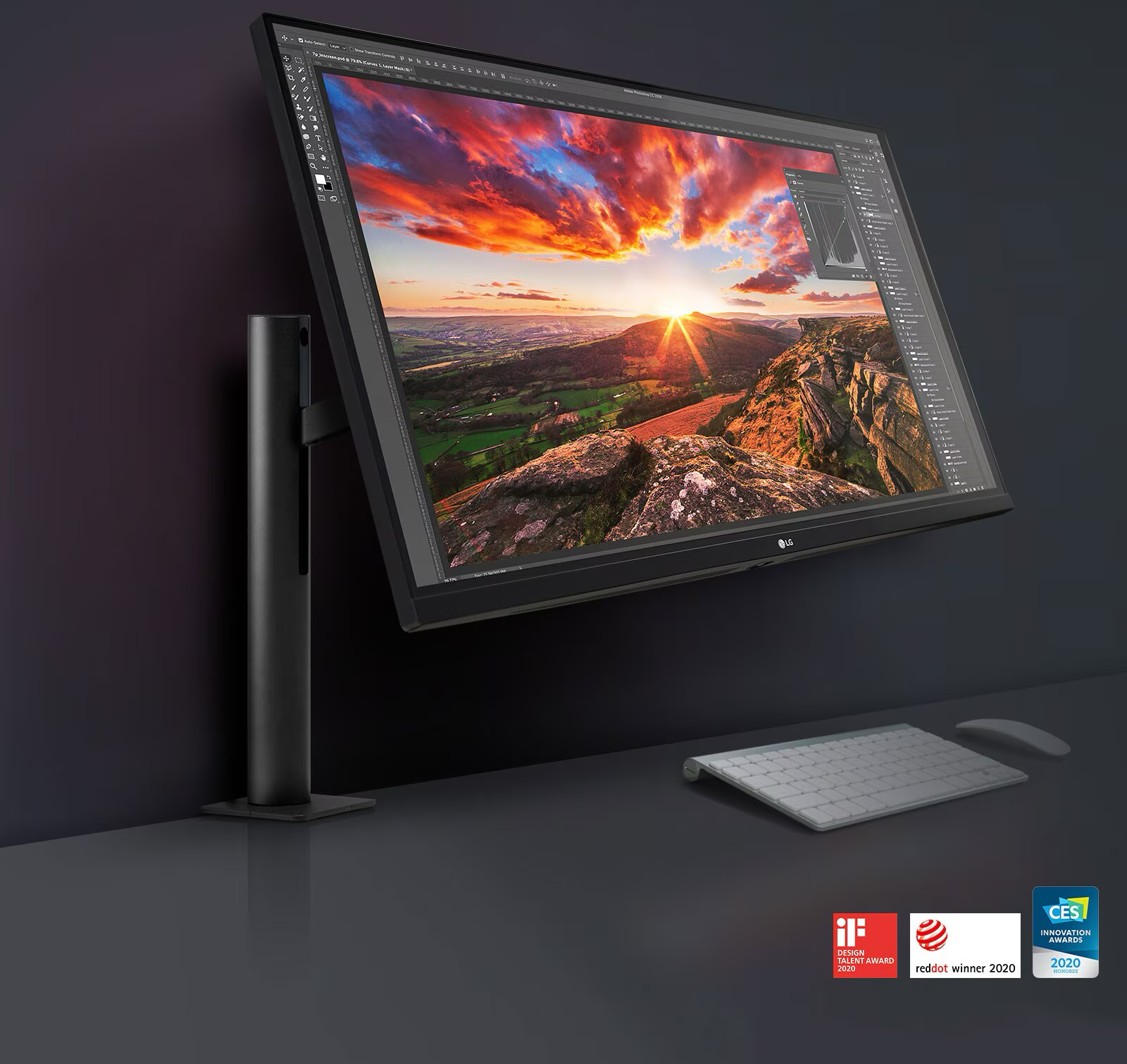 Ecran PC 32" LG Ergo UltraFine 32UN880K-B - 4K, IPS 16:9e