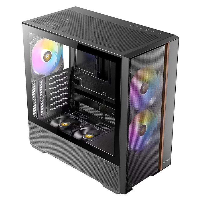 Boitier PC Antec FLUX REAR (Noir) - ATX, 3 ventilateurs ARGB 140mm + 2 ventilateurs reverse 120mm