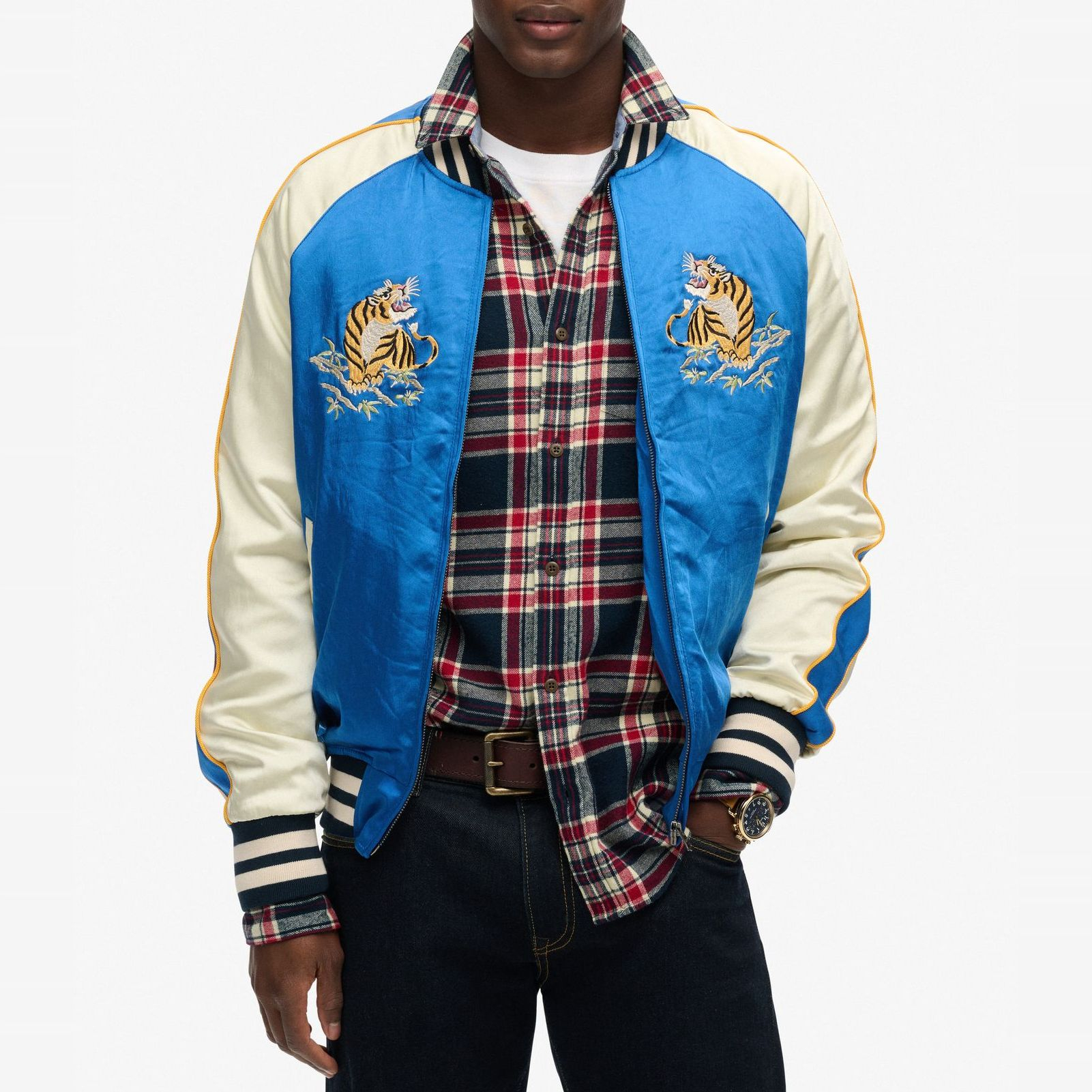 Sélection d’Articles Superdry en promotion - Ex: Blouson Bomber Bleu, Tailles du M au XXL