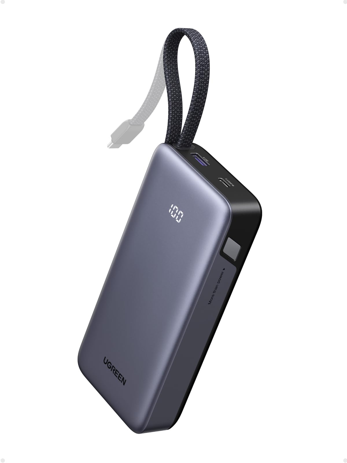 Batterie Externe UGREEN Nexode 55W - 20000mAh, Compatible charge rapide Xiaomi & Samsung, Certifié CCC / CE (Remise panier - Vendeur tiers)