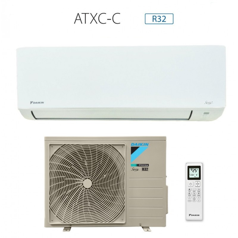 Climatiseur réversible Daikin ATXC25C + ARXC25C – 9000 BTU, Inverter, A++/A+, R32, Wi-Fi Ready