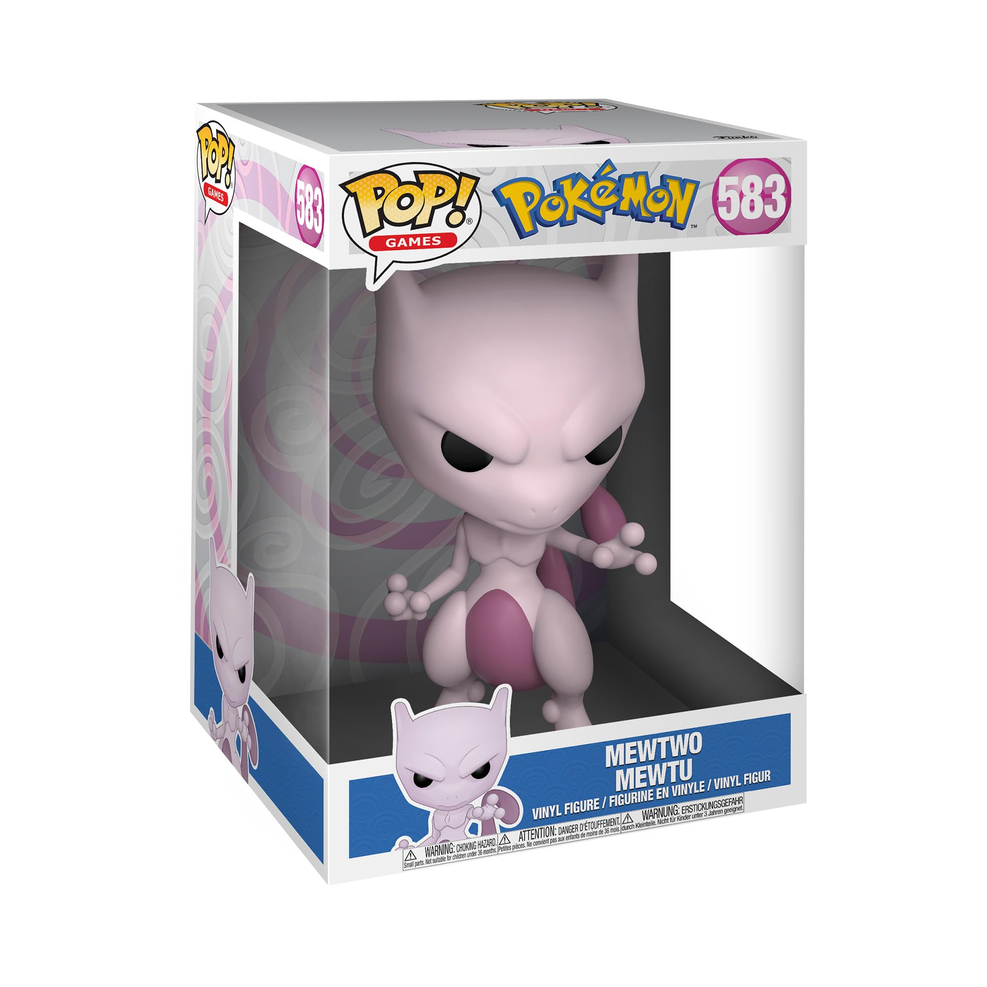 Figurine Funko Pop! Jumbo: Pokemon Mewtwo - 25,4 cm