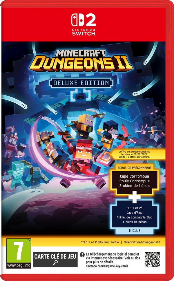[Précommande] Minecraft Dungeons II Editon Deluxe sur Nintendo Switch 2