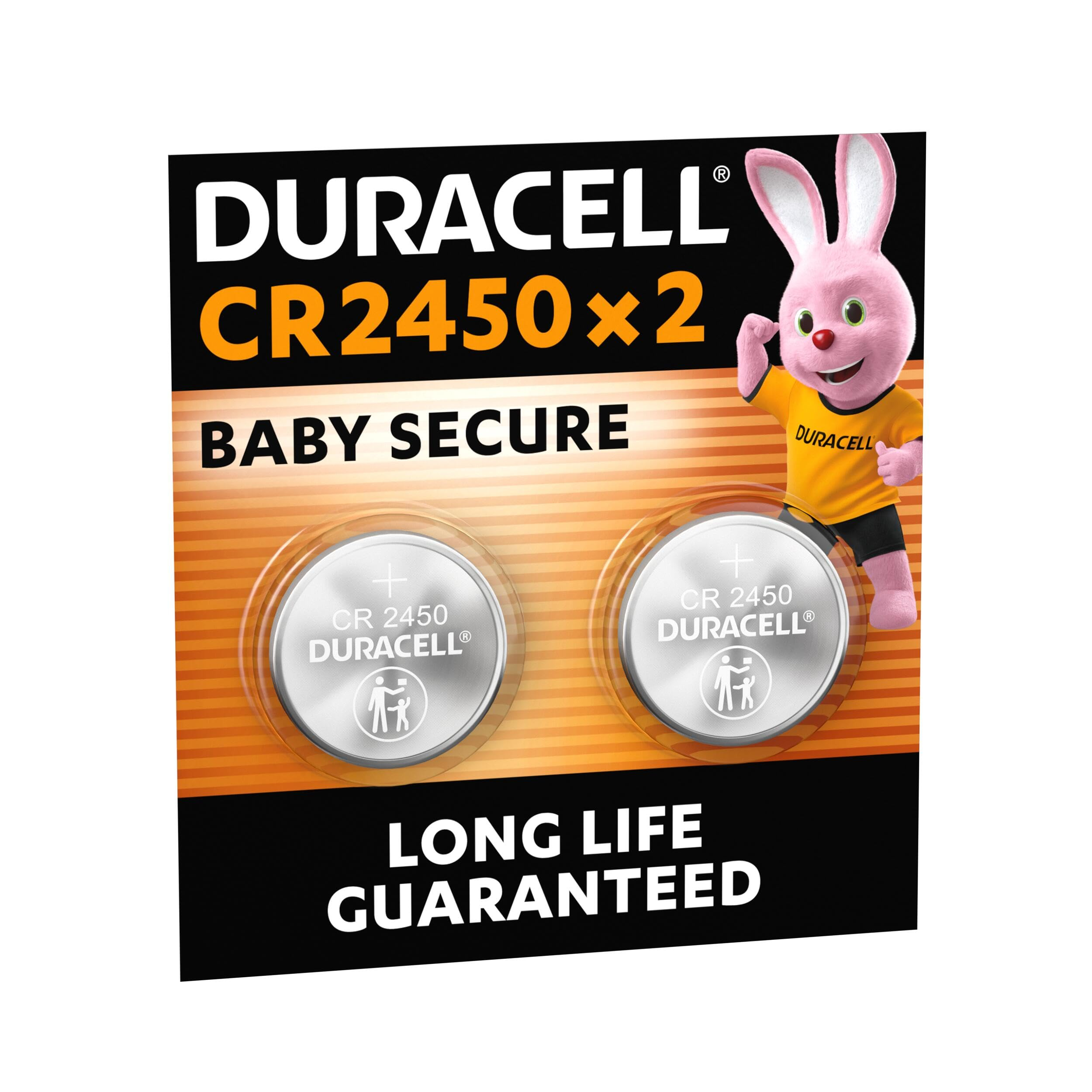 Lot de 2 Piles Boutons Duracell 2450 Lithium 3V