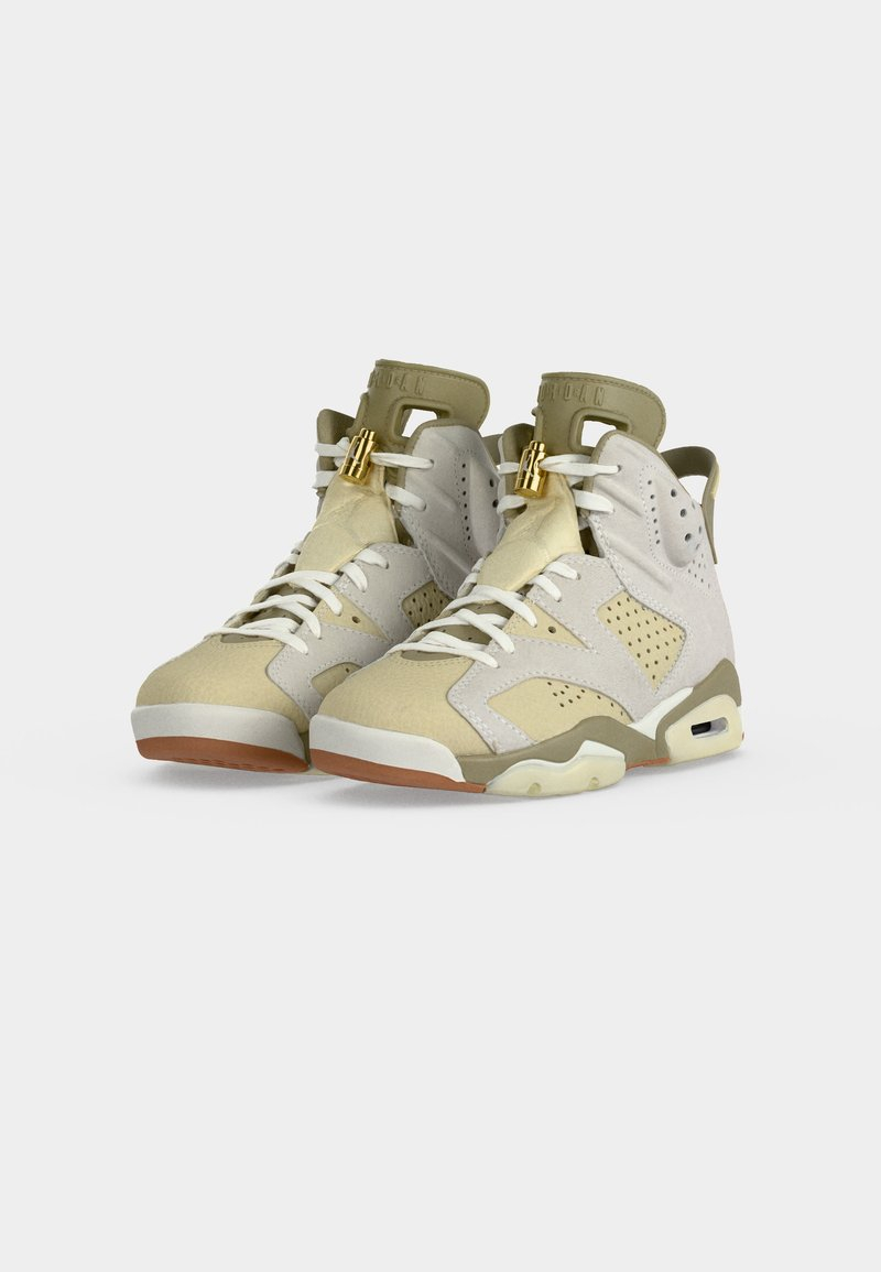 Baskets Nike Air Jordan 6 Retro WMNS - Sail and Neutral Olive - Tailles 35.5 à 40