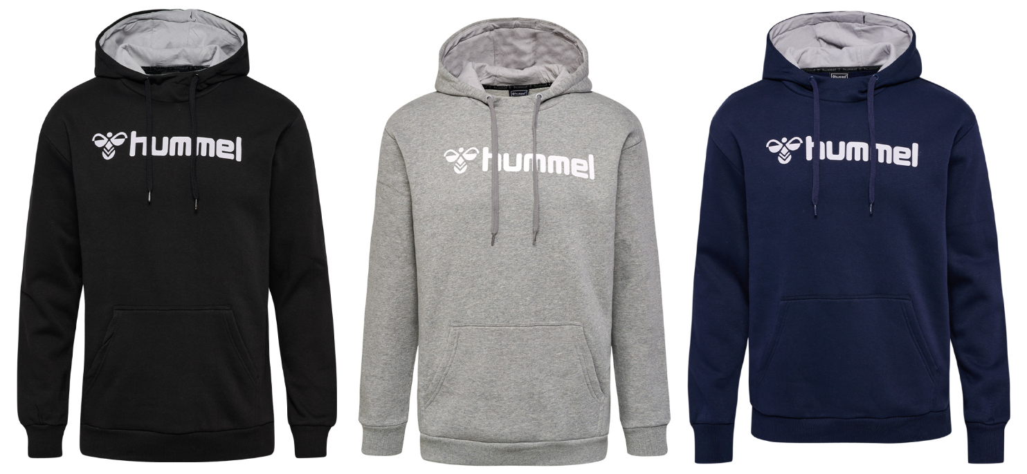 Sweat à Capuche Hummel - 3 Coloris, Coton, Tailles M, L ou XL