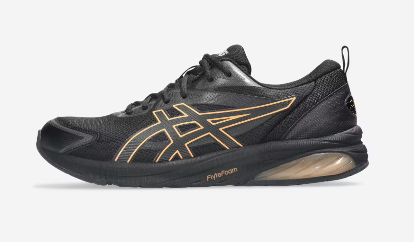Baskets Asics gel Quantum Kei - Noir, Orange, tailles 40 au 46