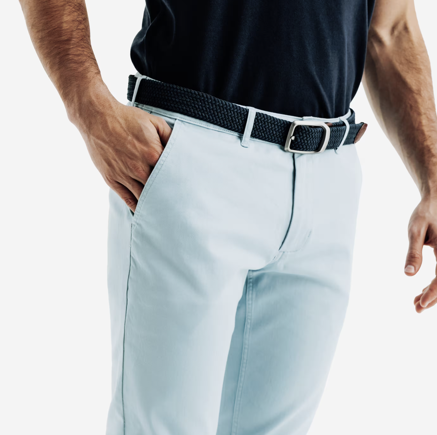 Pantalon Golf Chino coton MW500 bleu ou bordeaux - Tailles du 38 au 52