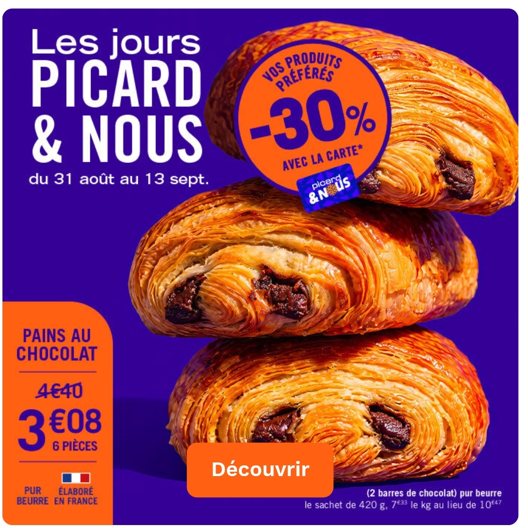 [Picard&Nous] 30% de réduction sur une sélection de produits avec la carte