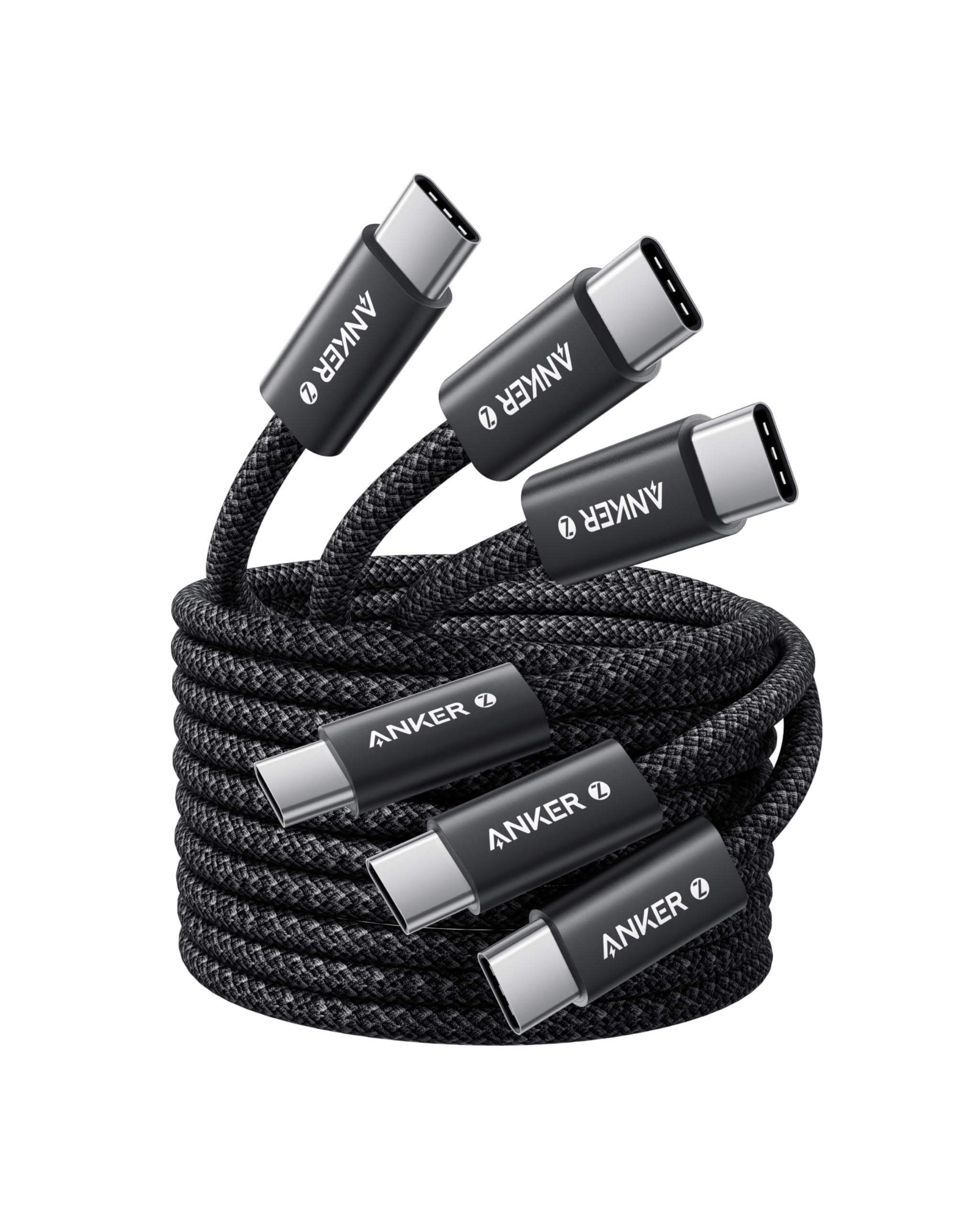 Lot de 3 Câbles Anker Zolo USB C vers USB C 240W - 1,5m, Charge Rapide (Vendeur Tiers)