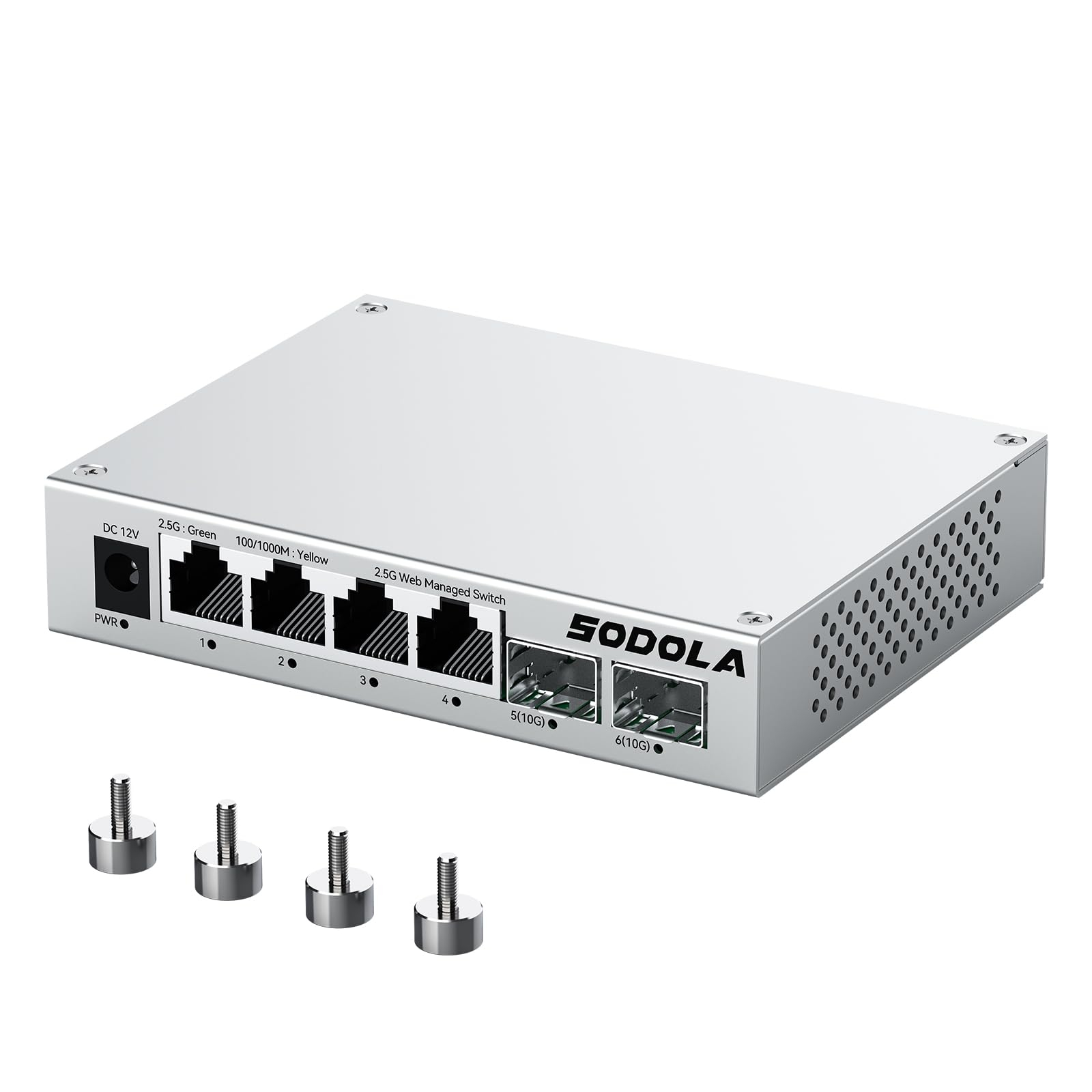 Switch Sodola 4 ports 2.5G, 2 ports SFP+ 10G, géré par web (Vendeur tiers)