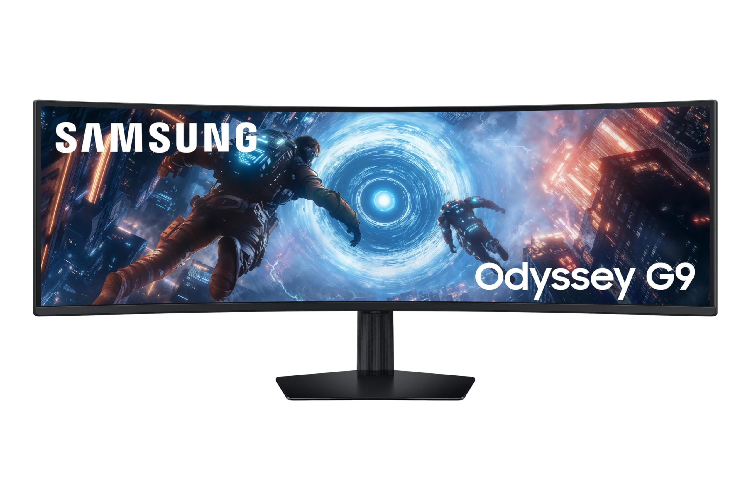 Écran PC 49" Samsung ODYSSEY G9 LS49FG916EUXEN - Dalle VA Incurvée 1000R, Résolution DQHD (5120x1440), 144Hz, 1ms