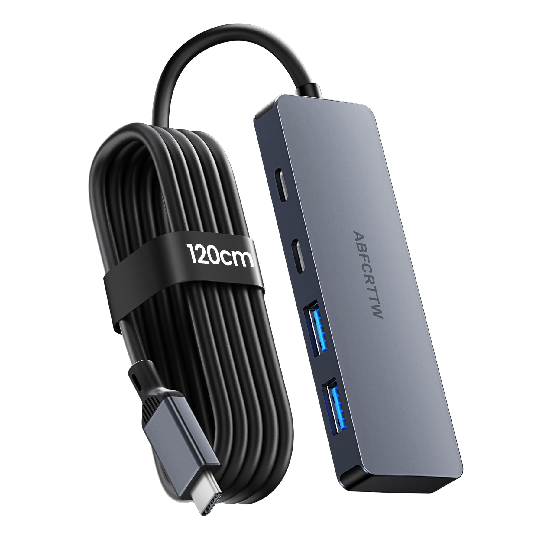 Hub USB C ABFCRTTW - 10 Gbps 4-Port Hub USB 3.2 avec 120cm Câble (Vendeur tiers - Via Coupon)
