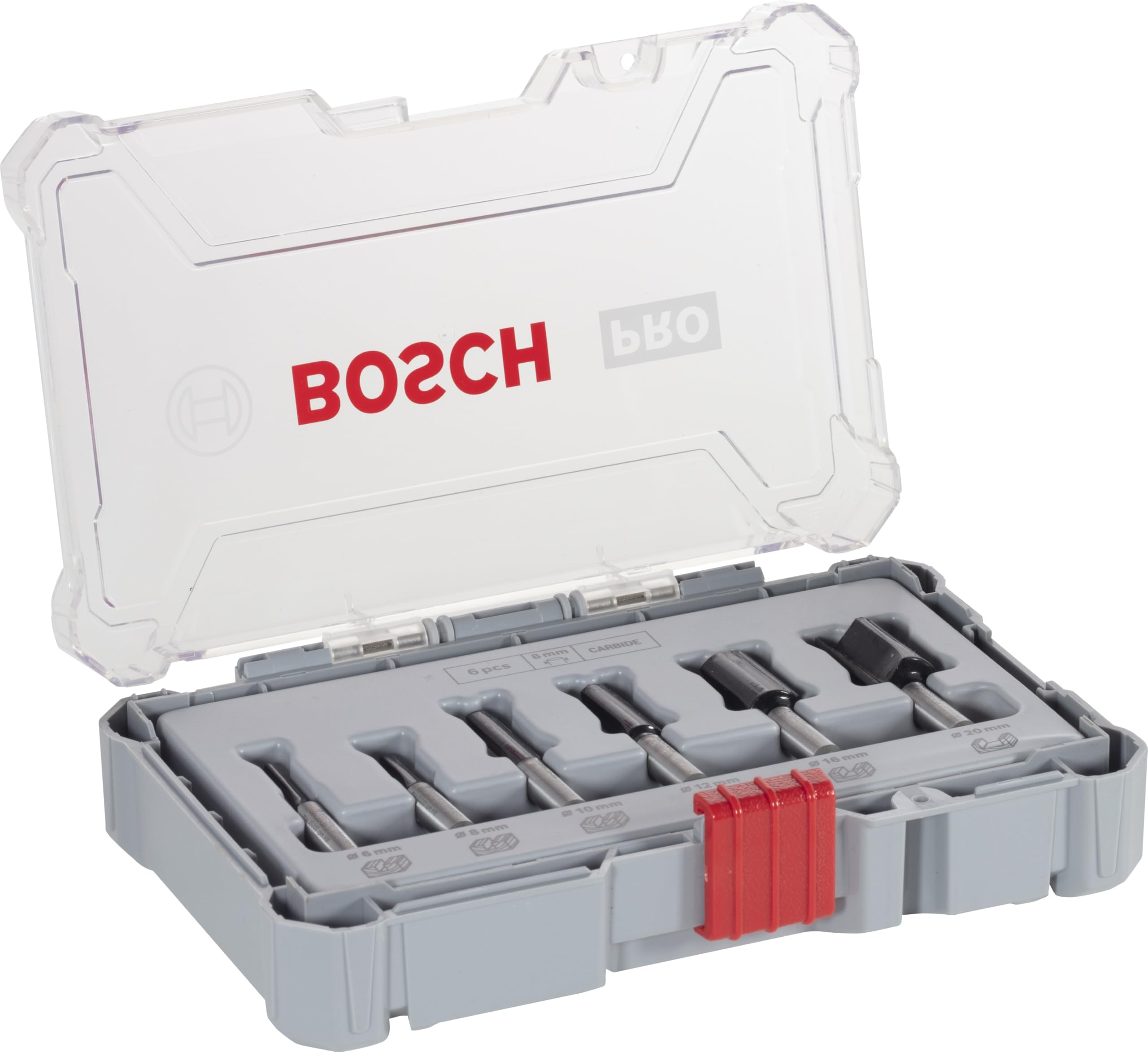 Boite de 6 fraises à rainurer Bosch - 6 à 20mm