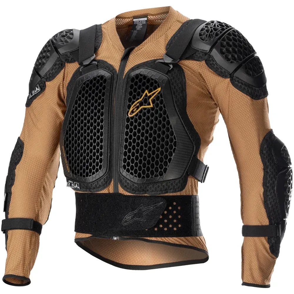 Protection Moto Alpinestars Bionic Action V2 - Camel ou Noir, Taille S