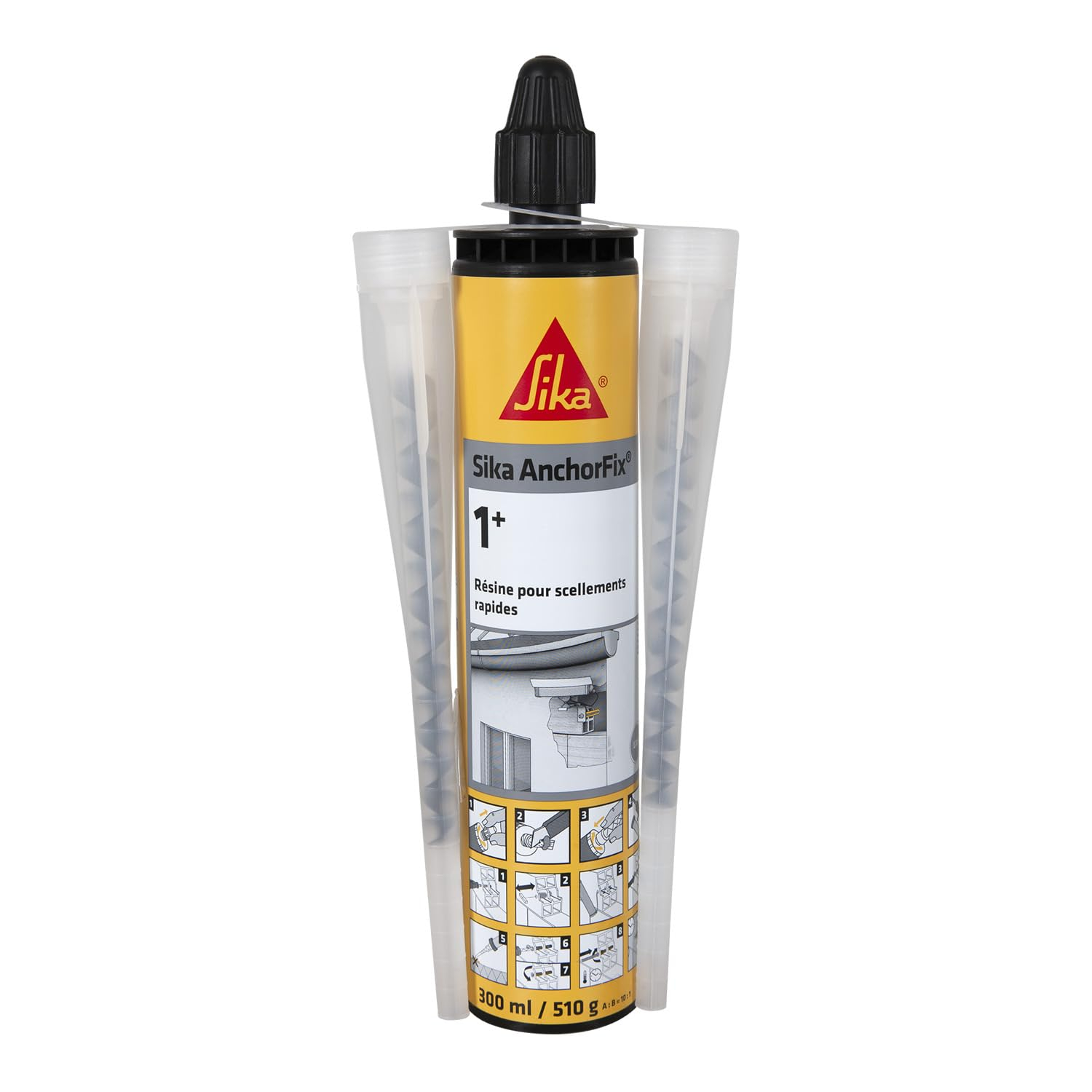 Scellement chimique - Sika Anchorfix 1+ - Ton pierre - 300ml