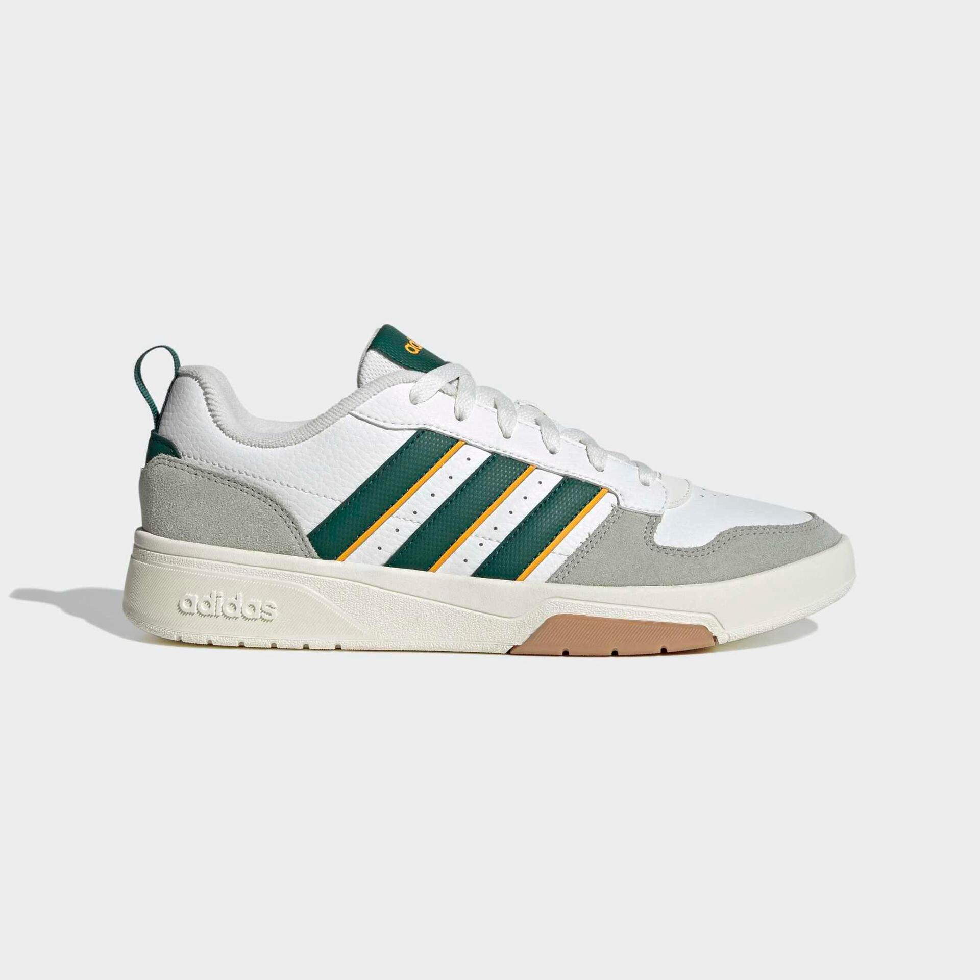 Baskets homme Adidas Courtwave - Semelle Cupsole en caoutchouc, coloris blanc, tailles 40 à 47