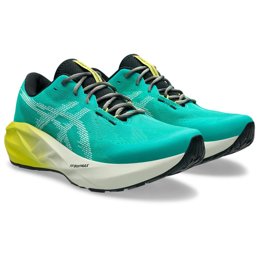 Basket Gravel Running Asics Novablast 5 Tr - taille 40,5 à 47; Aurora Green Light Dust